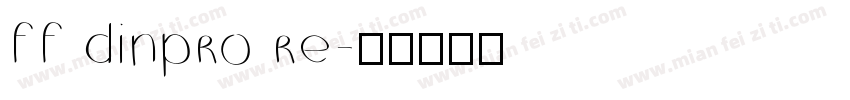 ff dinpro re字体转换